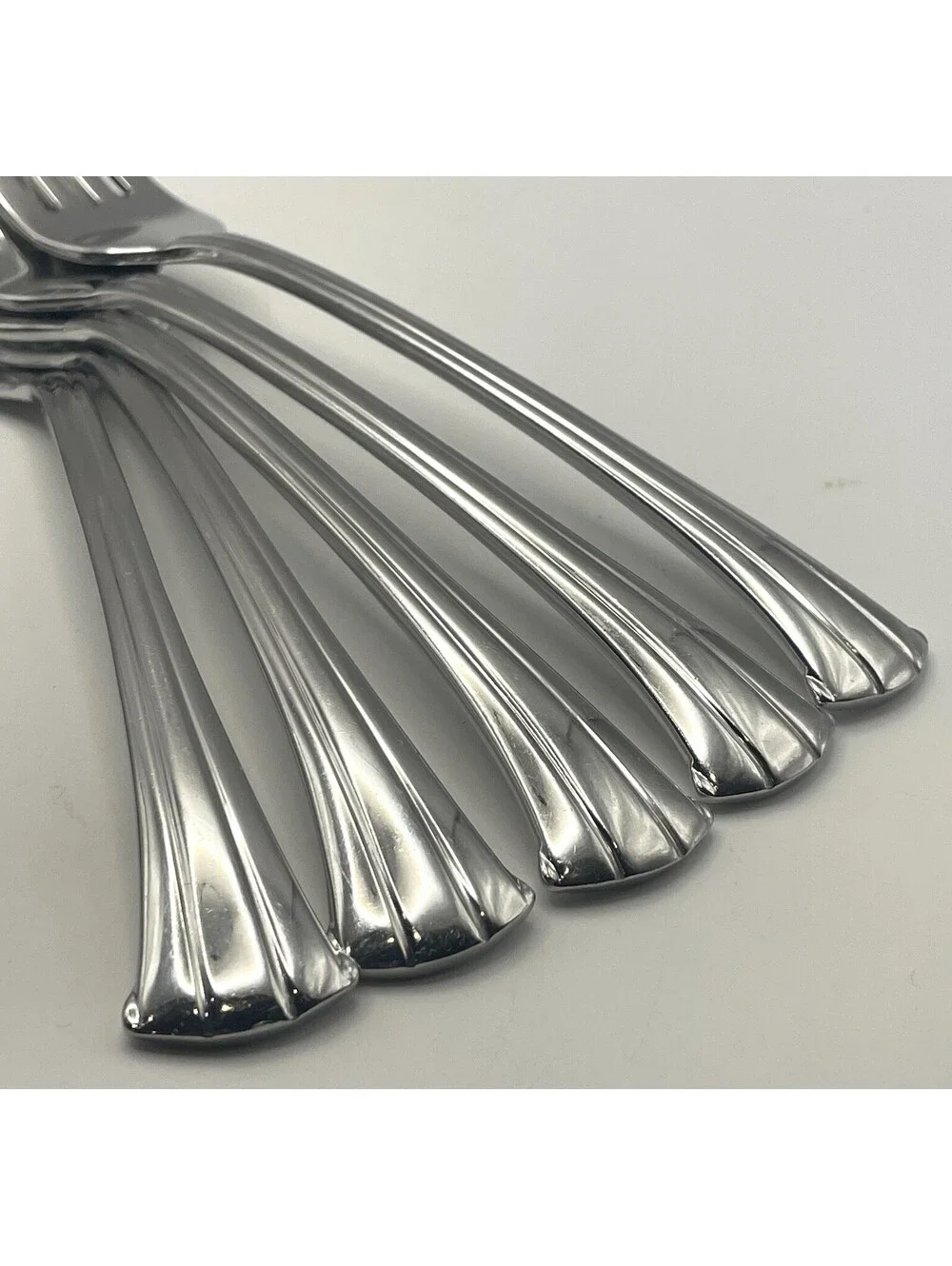 (5) Gorham TRILOGY Stainless 18/8 Salad Fork Lot ~ 7”